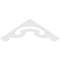 Ekena Millwork Pitch Northwest Architectural Grade PVC Gable Pediment, 36"W x 6"H x 1"P (4/12) GPP036X006X100NOR - alternate 2